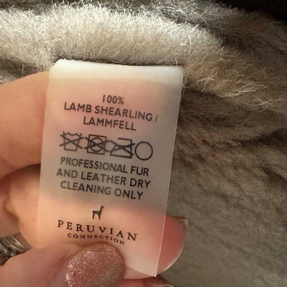 Peruvian Connection Dillon Shearling Jacket Womens Size S Lamb Leather $3000 - Picture 10 of 11